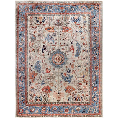 Serapi One-of-a-Kind Hand-Knotted Area Rug - Gray - 9' 1" x 12' 1"