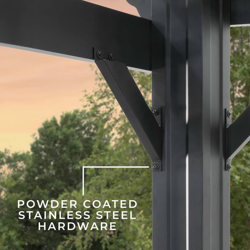 Backyard Discovery Stratford 14x10' Galvanized Steel Pergola w/ Canopy