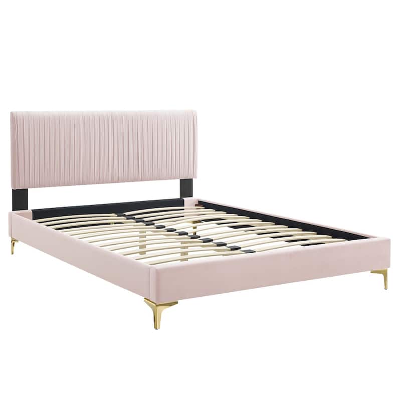 Peyton Performance Velvet Full Platform Bed
