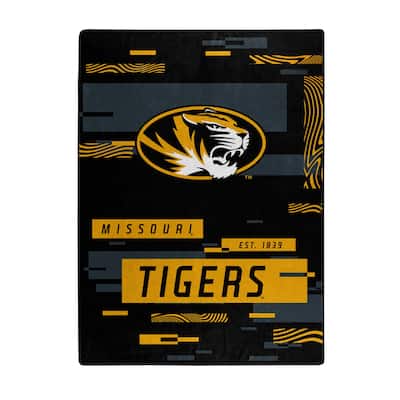 NCAA Digitize Missouri Tigers Raschel Throw Blanket