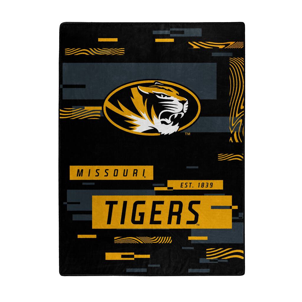 NCAA Digitize Missouri Tigers Raschel Throw Blanket