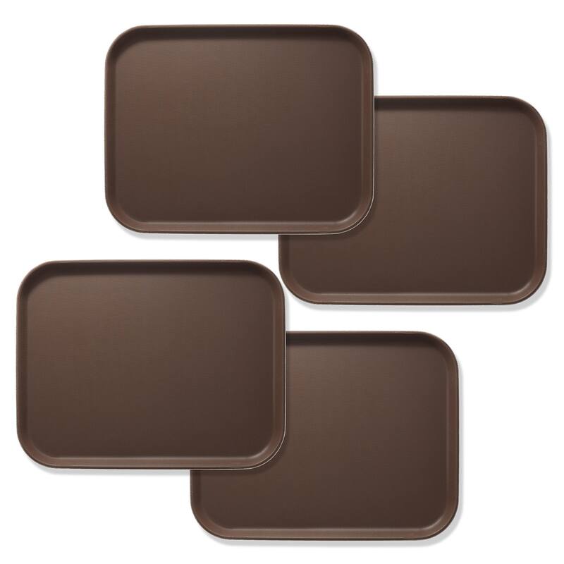 Set of 4 Rectangular Restaurant Serving Trays NSF Tray