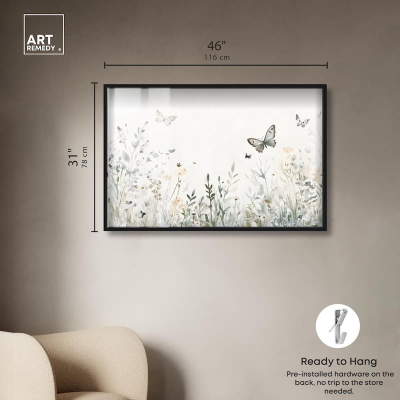 Butterfly Field Shadowbox by Art Remedy