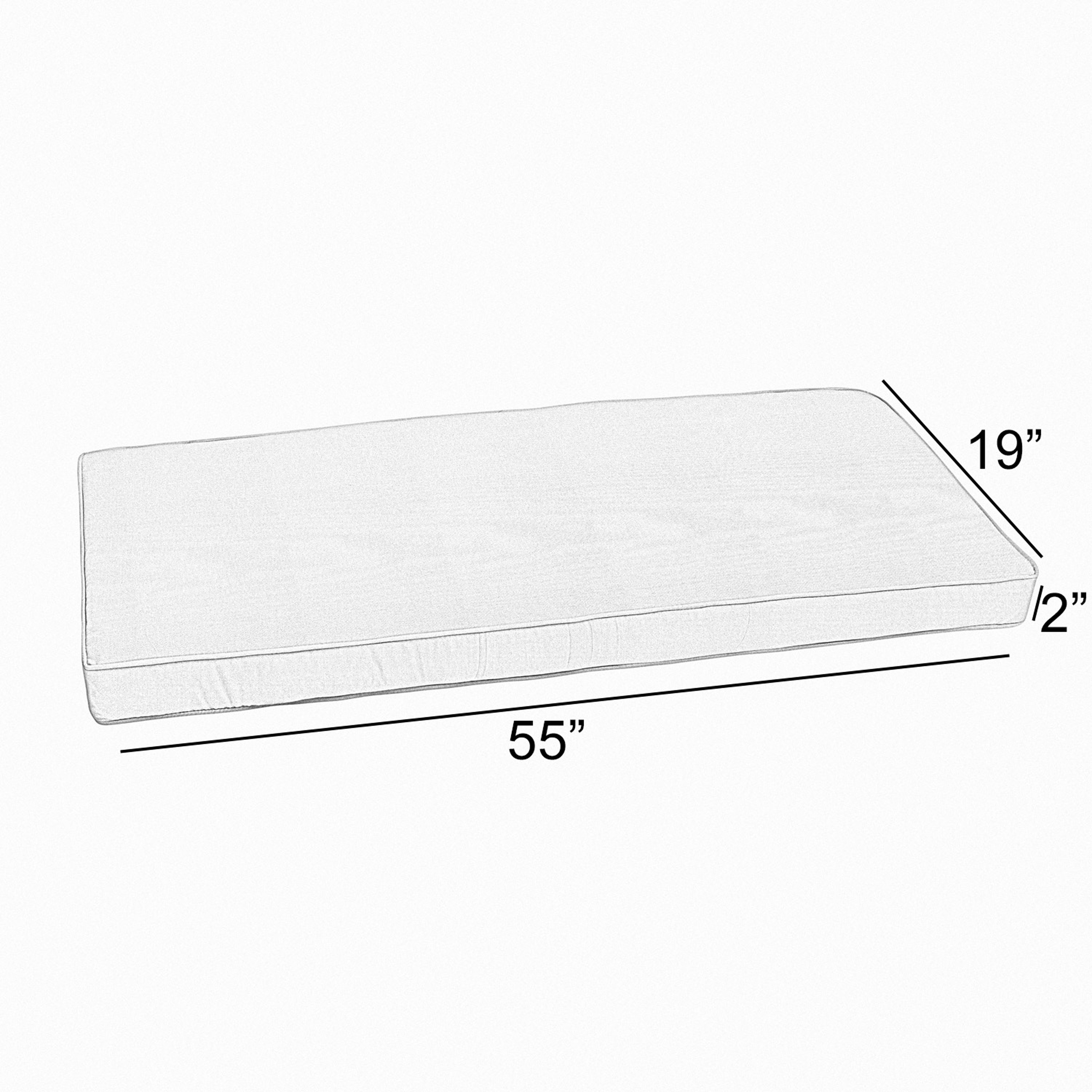Multi Corded Indoor/ Outdoor Bench Cushion - Picture 31 of 48