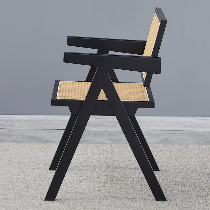 Armrest Solid Wood Dining Chair, Living Room Chair