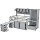 preview thumbnail 22 of 27, Full Size Loft Bed Big Storage Bed with Desk and Drawers, Shelves