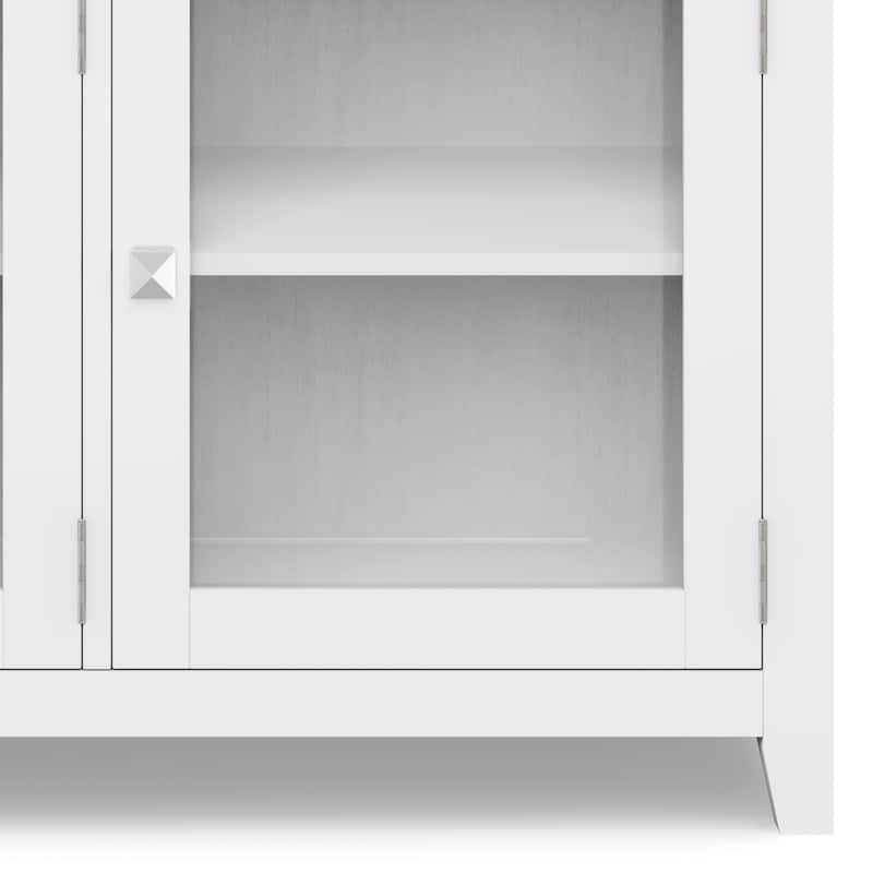 WYNDENHALL Essex SOLID WOOD 54 inch Wide Contemporary Sideboard Buffet in Mahogany - 54 inch Wide