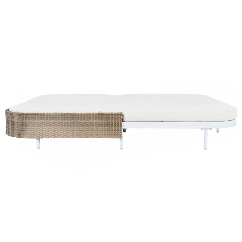 Iron Frame Outdoor Bed Loveseat