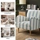 preview thumbnail 48 of 48, HULALA HOME Seip Modern Striped Arm Chair with Spindle Wood Legs Set of 2