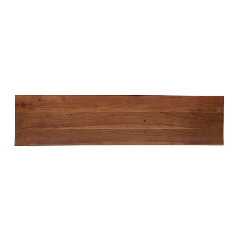 Farmhouse Acacia Wood TV Cabinet