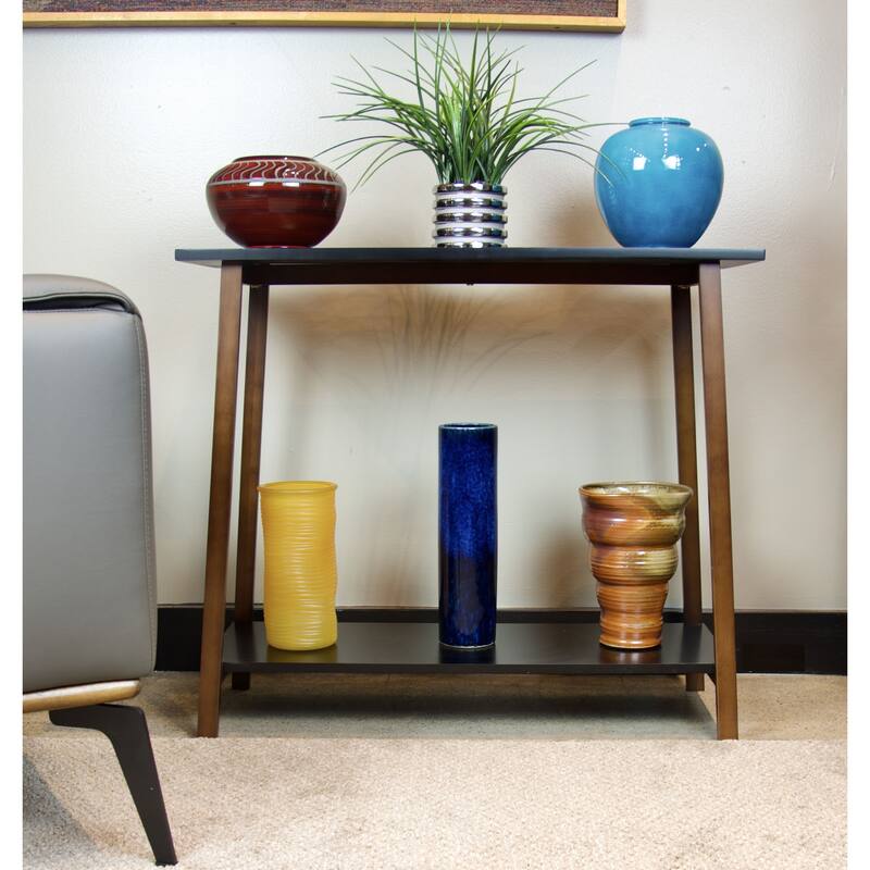 Carson Carrington Kakarberg 2-Tier Solid Bamboo Frame Console Table