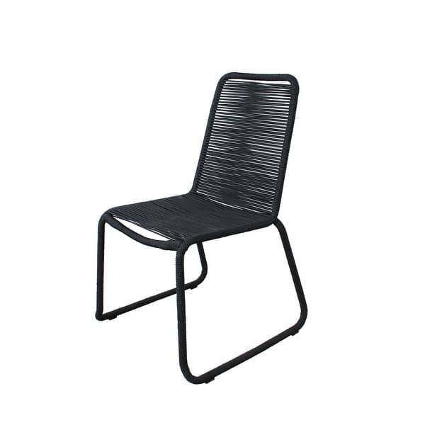 slide 2 of 16, Neil Stackable Dining Chair - Set of 2 Black