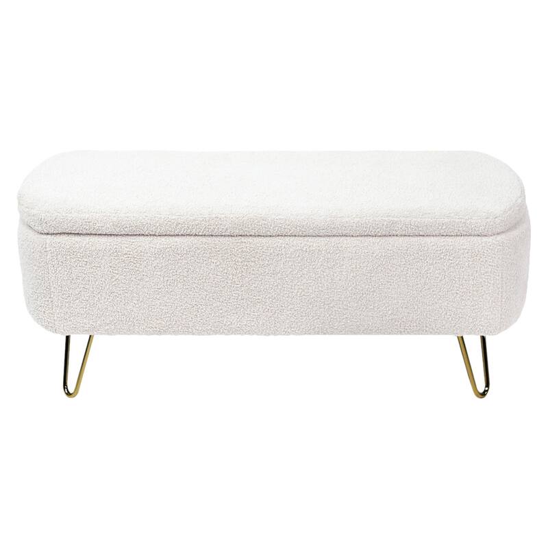 39'' L Upholstered Storage Ottoman Bench
