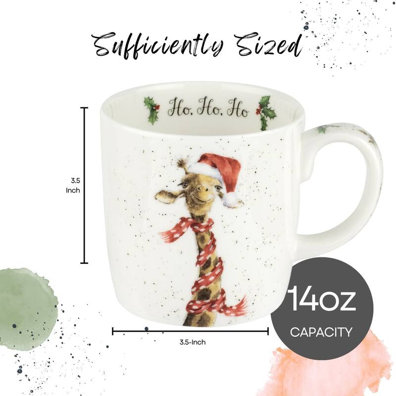 Royal Worcester Holiday Wrendale Designs 14 oz Mug