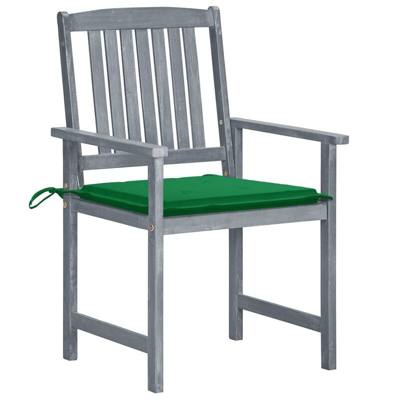vidaXL Patio Chairs Outdoor Chair with Cushions for Deck Solid Wood Acacia