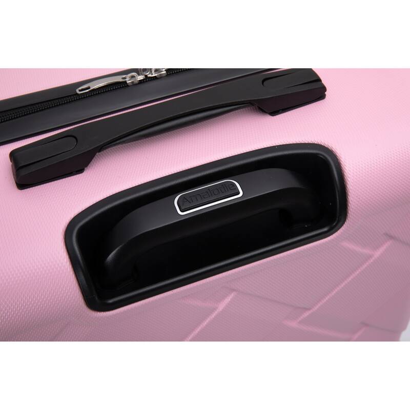 Hardshell Suitcase with Spinner Wheels ABS Luggage Sets Lightweight Durable Suitcase