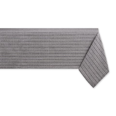 Black Farmhouse Gingham Tablecloth 52x52