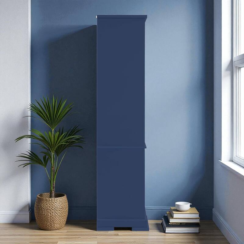 Traditional 63" Buffet Hutch Kitchen Pantry Cabinet with Drawers, Doors, and Adjustable Shelves for Dining Room or Storage