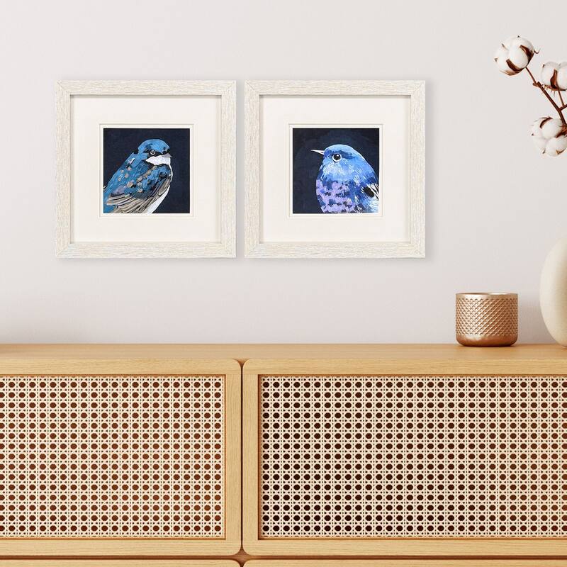 Paragon Vivid Bird I Framed Art - Set of 2 - 2-piece Set