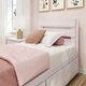 preview thumbnail 4 of 17, Max & Lily Farmhouse Twin Bed with Plank Headboard and Storage Drawers