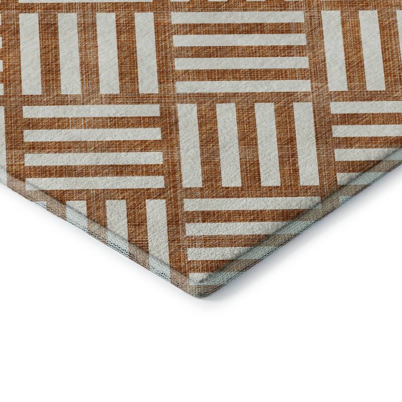 Premium Washable Super Soft Contemporary Mosaic Mayfield Rug