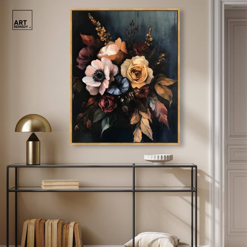 Dark Roses Beauty I Canvas by Art Remedy
