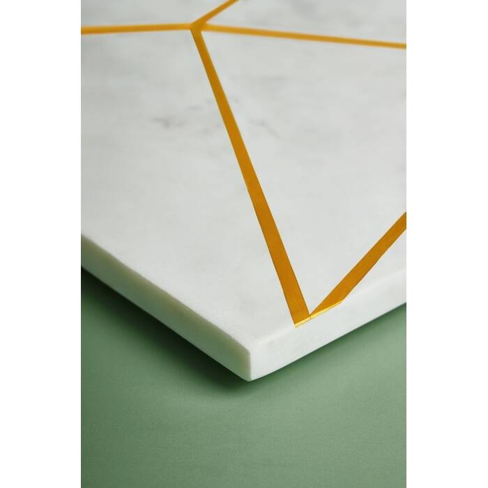 Badajoz Marble & Gold Cheese Board - Large