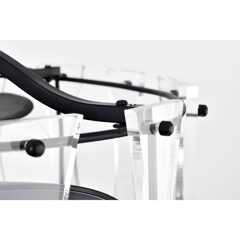 25 Inch Modern style Fandelier Lighted with Remote