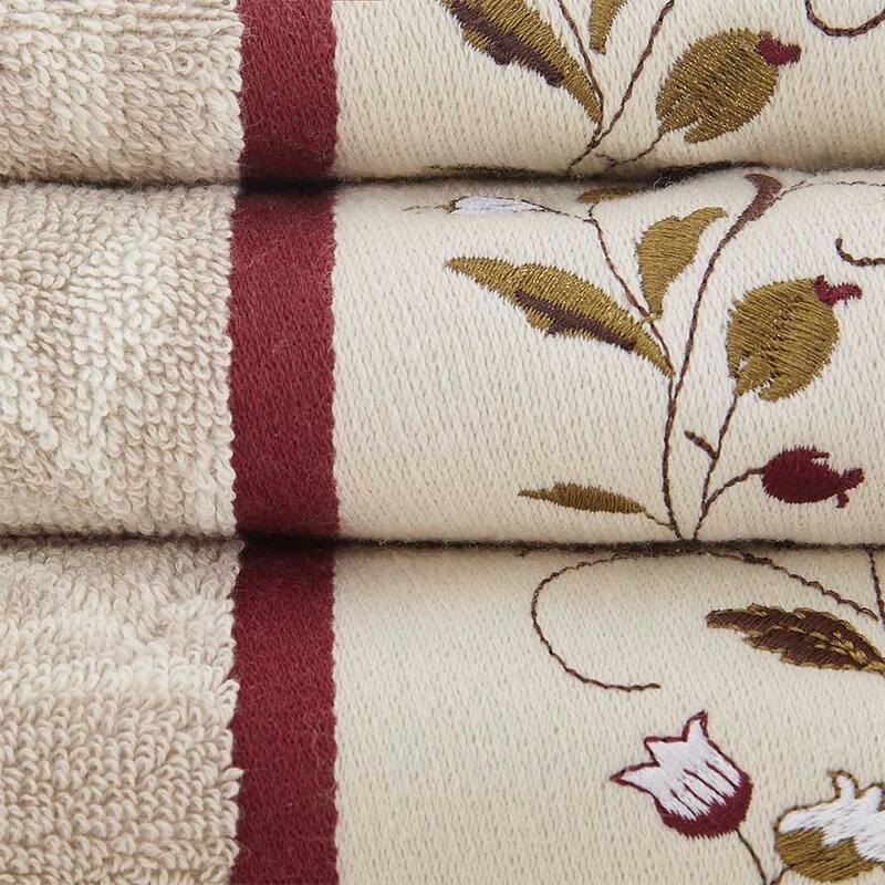 Cotton Jacquard 6 Piece Towel Set