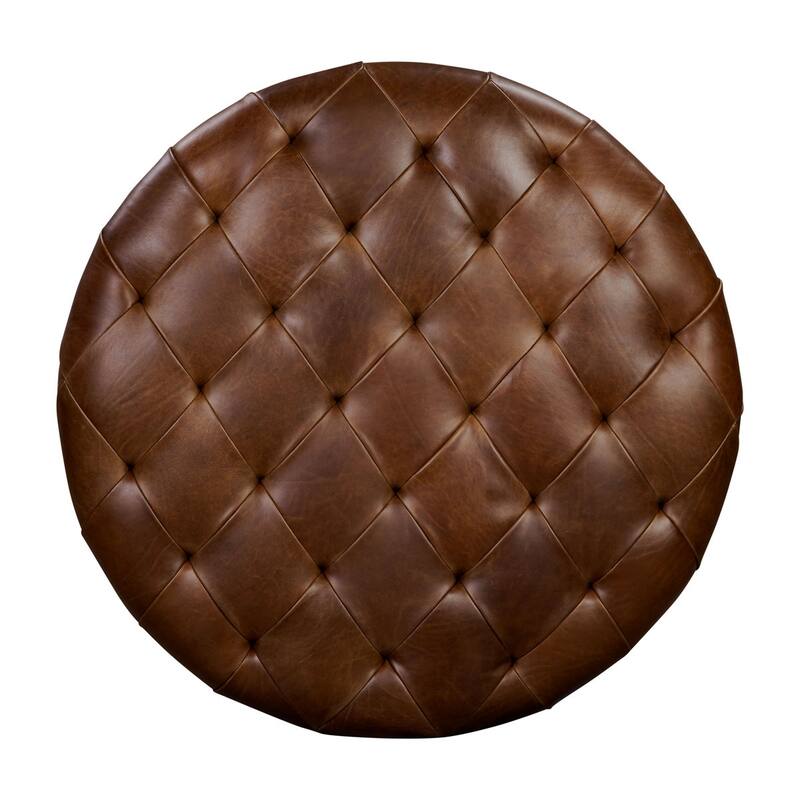 Poly & Bark Zahra Genuine Leather Storage Ottoman