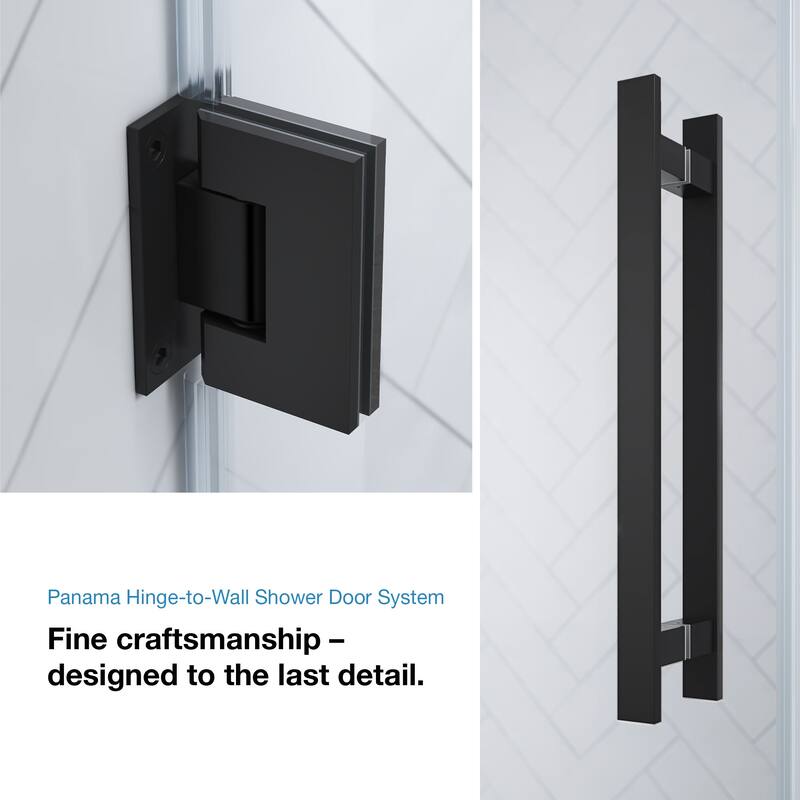 OVE Decors Panama Alcove Frameless Pivot Hinge Shower Door, 2025