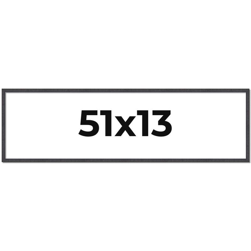 51x13 Frame Brown Solid Wood Picture Frame - Complete Modern Photo