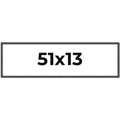 51x13 Frame Brown Solid Wood Picture Frame - Complete Modern Photo