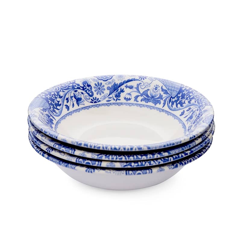 Spode Blue Italian Brocato Cereal Bowl - 4 Piece