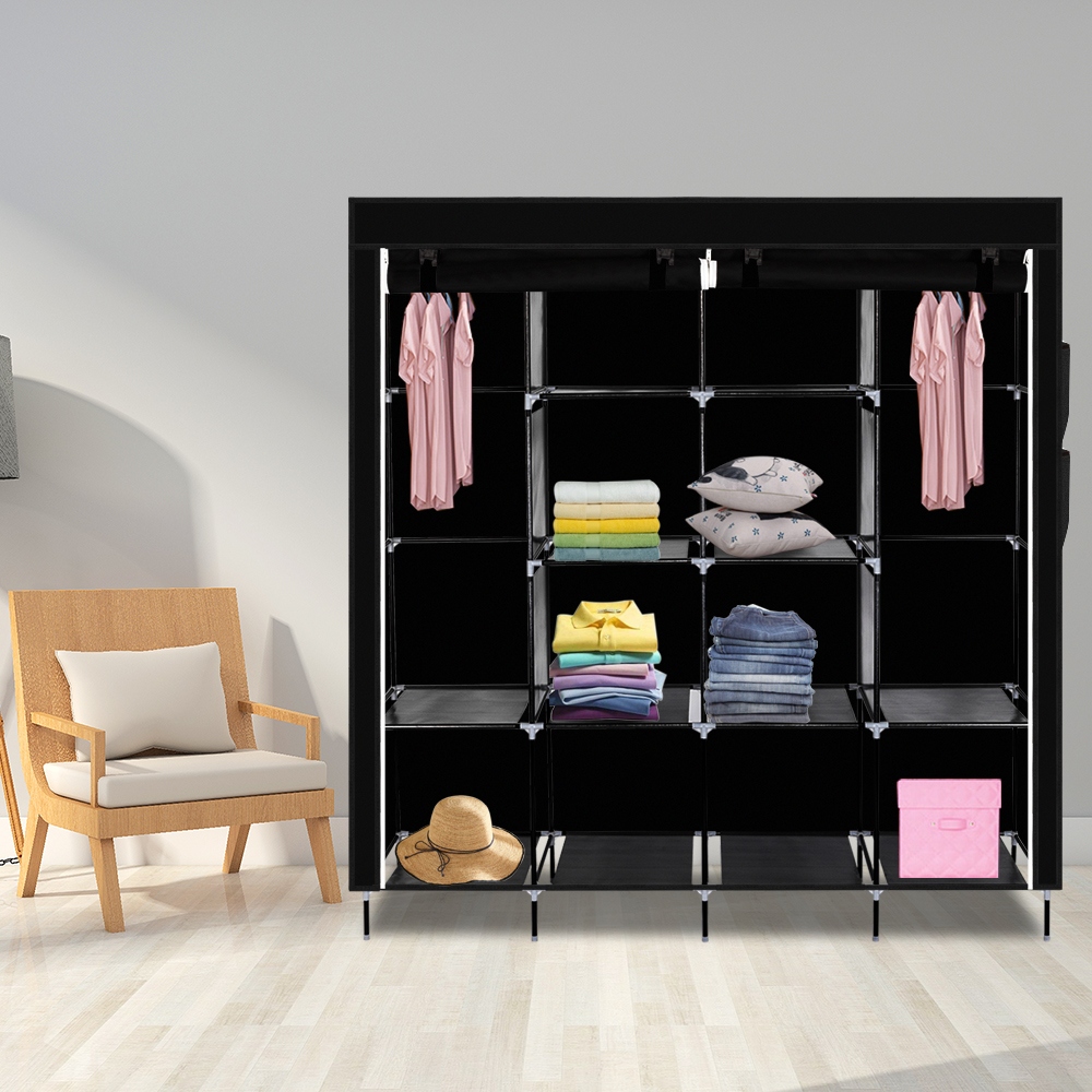 Portable shop closet wood