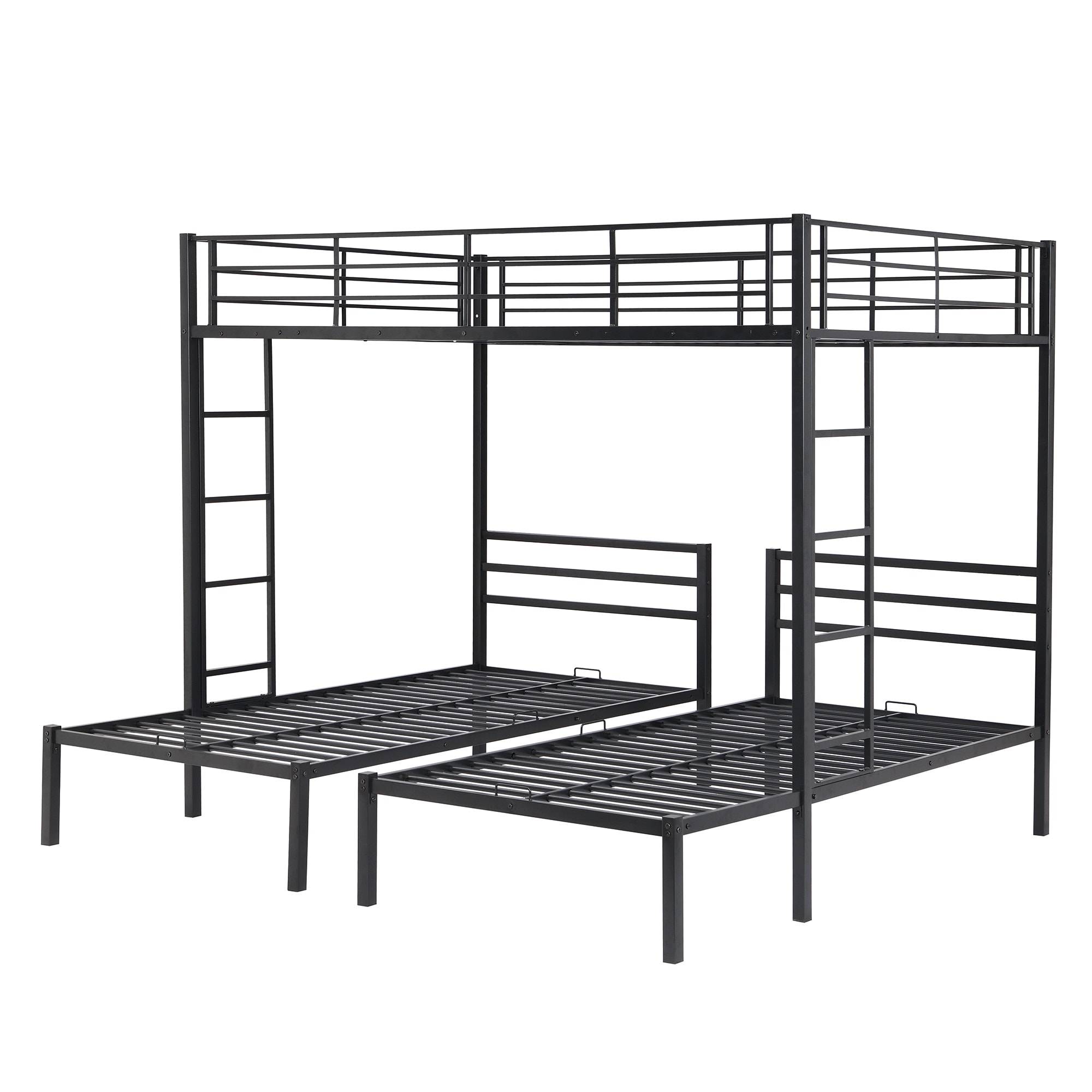 Three bunk store beds together