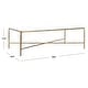 preview thumbnail 14 of 22, SAFAVIEH Couture Jessa Rectangle Metal Coffee Table