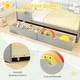 preview thumbnail 10 of 18, Gymax Twin Size House Bed Kids Bed Frame w/ 2 Storage Drawers & Fence
