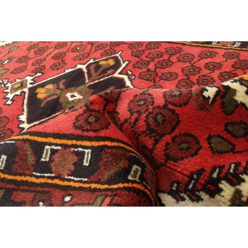 ECARPETGALLERY Hand-knotted Andelz Red Wool Rug - 3'2 x 5'0