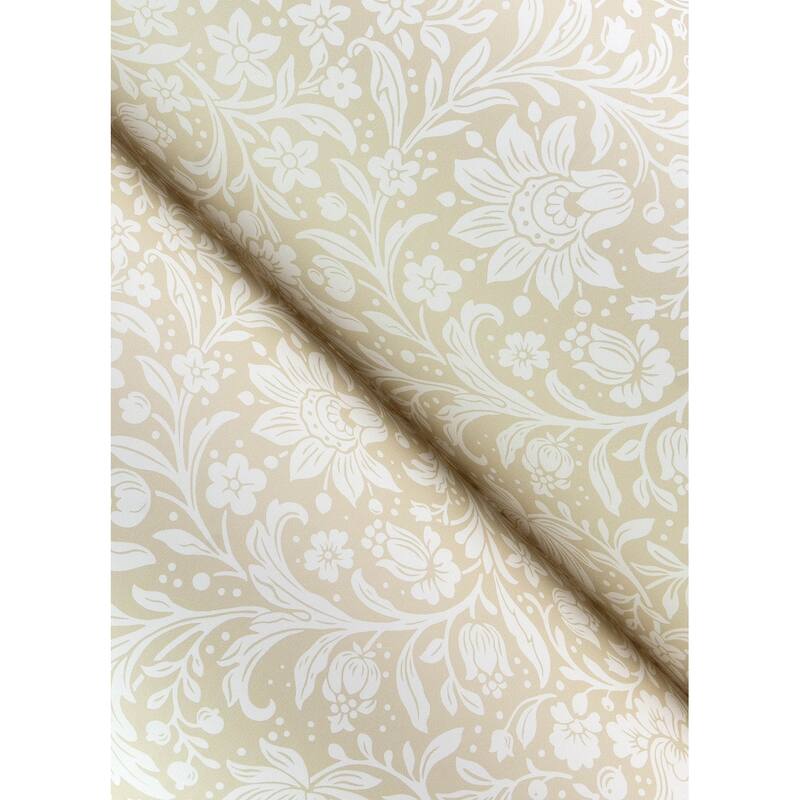 Chris Loves Julia x A-Street Prints Hague Beige Floral Trail Wallpaper