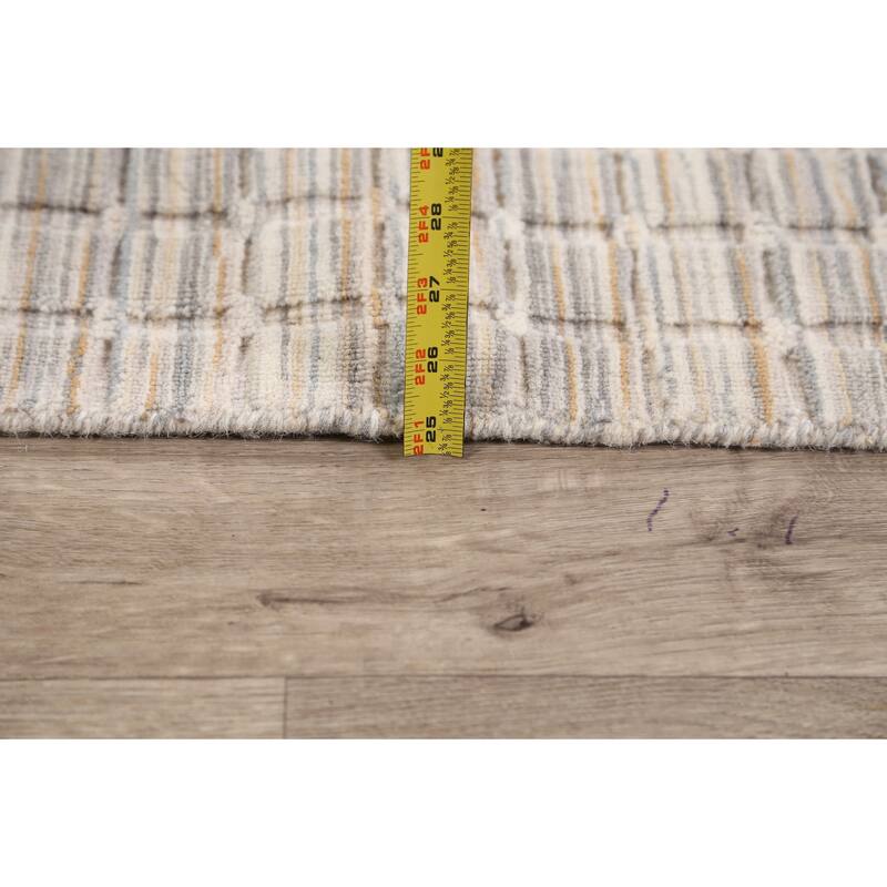 Geometric Modern Moroccan Oriental Wool Area Rug Hand-knotted - 4'8" x 7'7"