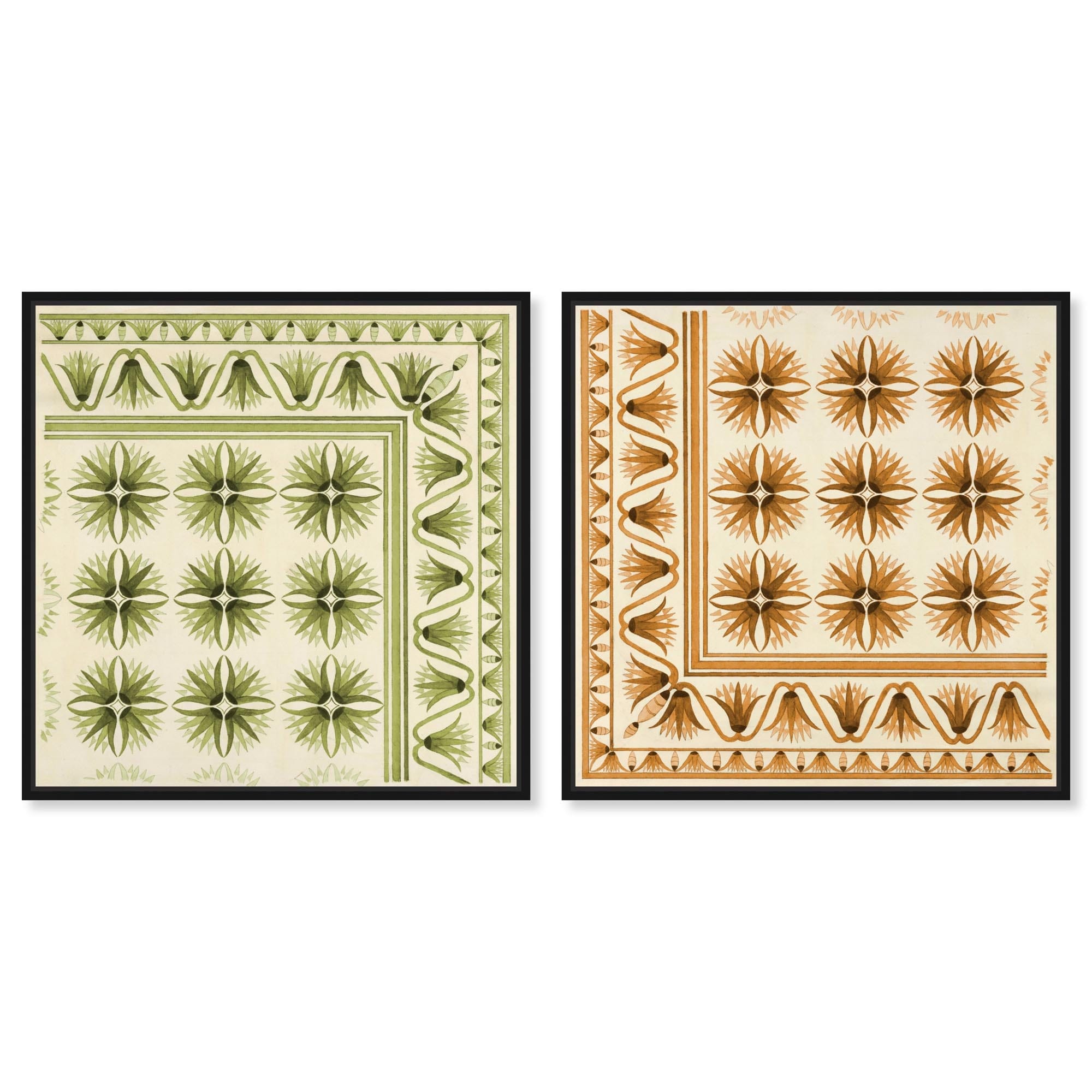 Abstract Coverings Art Set Canvas Print by Art Remedy