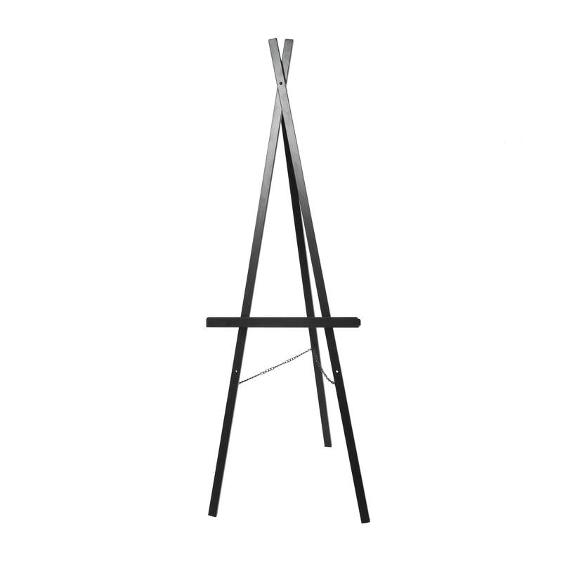 Metal Tall Adjustable 2 Tier Display Easel - Black - Roche River Decor - Black - 18"W, 56"H