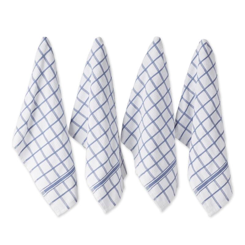 DII Artichoke Windowpane Terry Dishtowel (Set of 4)