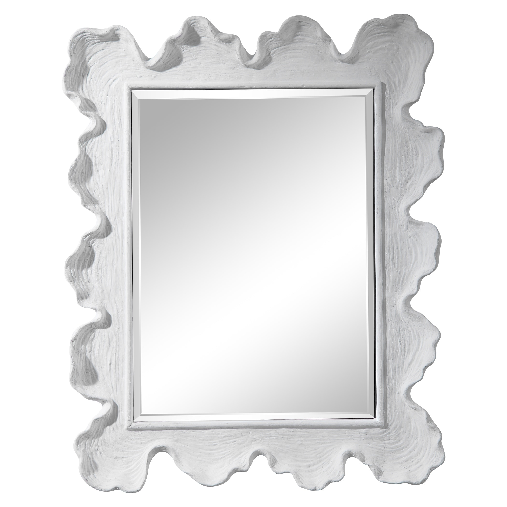 Uttermost Sailor's Knot Round Mirror, Small / White