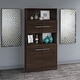 preview thumbnail 14 of 24, Office 500 5-shelf 4-door Bookcase by Bush Business Furniture Walnut Finish