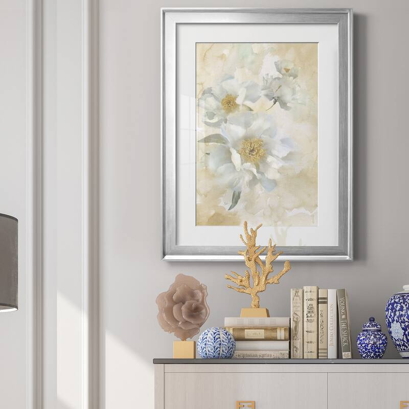Soft Peonies I Premium Framed Print - Ready to Hang