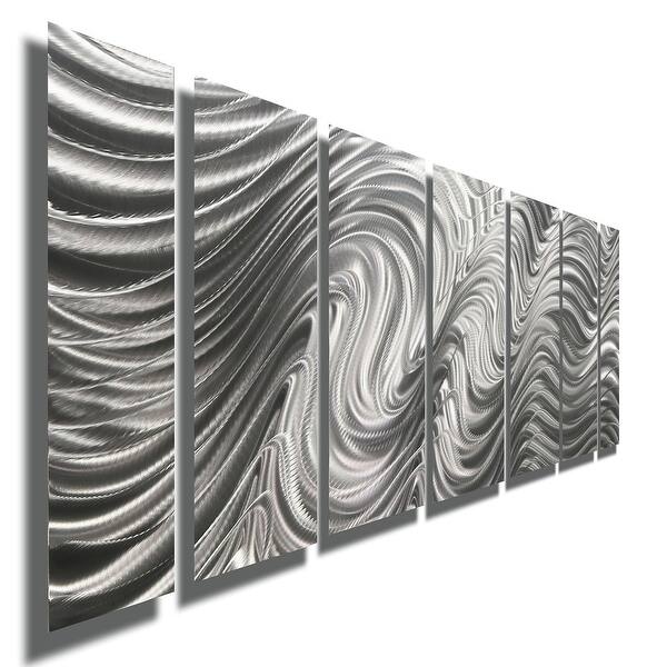 Shop Statements2000 Silver Metal Wall Art Panels Indoor Outdoor By Jon Allen Hypnotic Sands Overstock 12447256