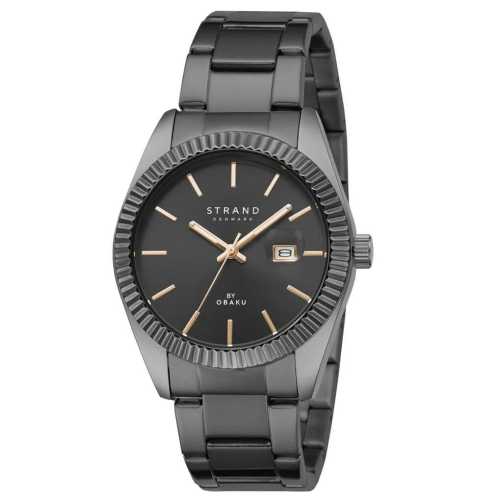 Obaku Women's Wellington Black Dial Watch - S721LDBBSB-DS - One Size