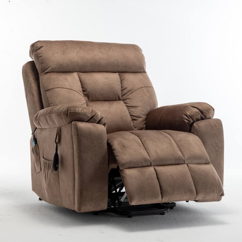 Oversize OKIN Motor Lift Massage Chair for Elderly with Hidden Cup Holder